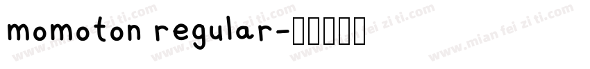 momoton regular字体转换